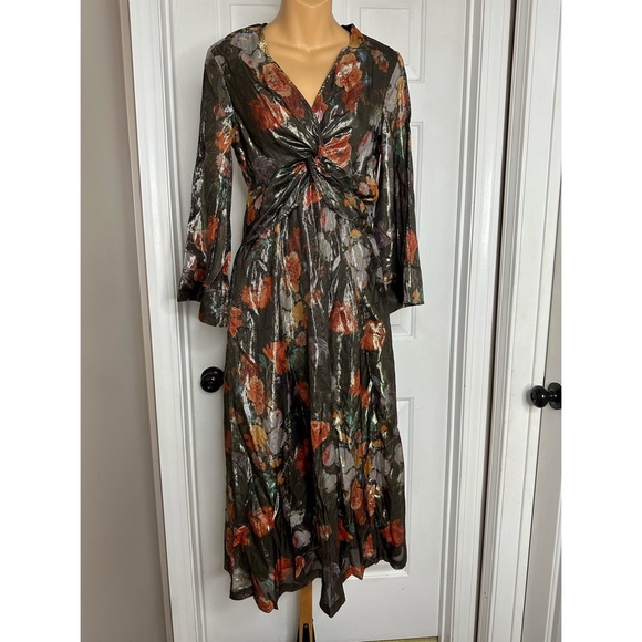Anthropologie Caballero Deep V-Neck Maxi Dress - Picture 8 of 10